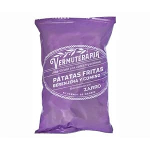 VERMUTERAPIA Patatas fritas de berenjena y comino 130 g.