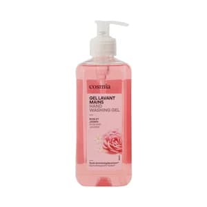 COSMIA Jabón de manos líquido con aroma a rosa y jazmín 500 ml.