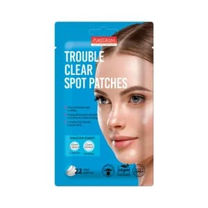 PUREDERM Parches hidrocoloides veganos anti ancé, con ácido Salicílico y aceite de árbol de té 22 uds.