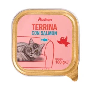 PRODUCTO ALCAMPO Alimento completo para gatos adultos, con salmón 100 g.