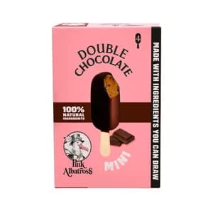 PINK ALBATROSS Mini bombón de chocolate 4x47 g. 200 ml.
