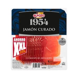 EL POZO 1954 Jamón curado cortado en lonchas 225 g.