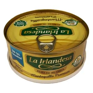 LA IRLANDESA Mantequilla sin sal premium pura de Irlanda, lata 200 g.