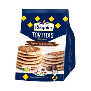 PASQUIER Tortitas con pepitas de chocolate 280 g.