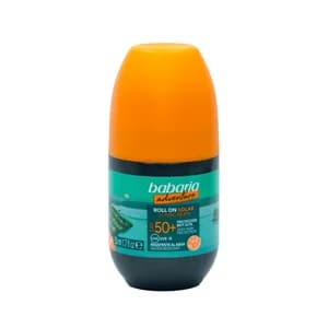 BABARIA Adventure Protector solar en roll on, resitente al agua y con FPS 50+ (muy alto) 50 ml.