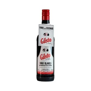 AL GUSTO Vino blanco seco envejecido, recomendado para cocinar AL GUSTO botella de 75 cl.