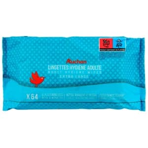 PRODUCTO ALCAMPO Toallitas húmedas con extracto de aceite de almendras, para perdias leves de orina 64 uds.