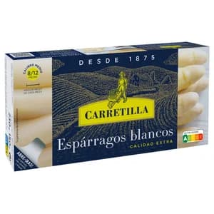 CARRETILLA Espárragos blancos 8/12 uds. lata de 150 g.