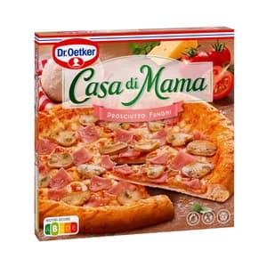 DR. OETKER Pizza de jamón y champiñones Casa di mama 380 g.