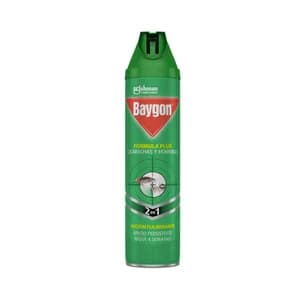BAYGON Desinfectante insecticida para cucarachas y hormigas 400 ml.