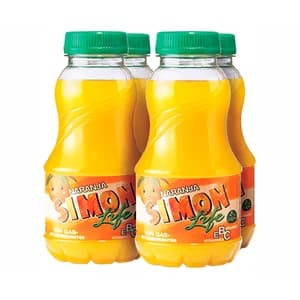 SIMON Resfresco de naranja sin gas pack 4 uds x 200 ml.