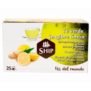SHIP Té verde, jengibre y limón 25 uds. 45 g.