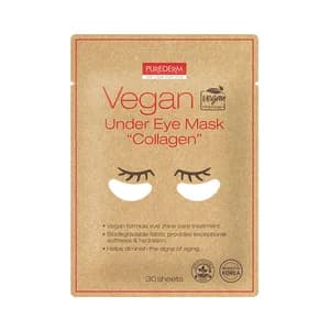 PUREDERM Vegan Parches antienvejecimiento con colágeno, para el contorno de los ojos 30 uds.