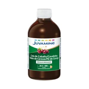 JUVAMINE Cola de caballo y rabo de cereza sabor melocotón 500 ml.