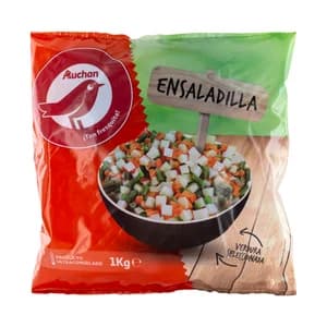 AUCHAN Ensaladilla (menestra) de verduras 1 kg. Producto Alcampo