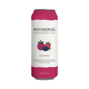 REKORDERLIG Cider de pera con un toque de bayas salvajes lata 50 cl.
