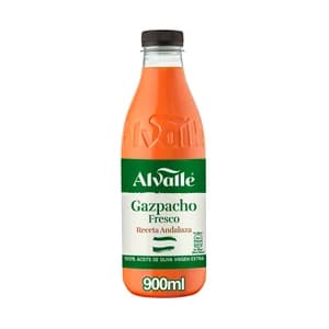 ALVALLE Gazpacho andaluz elaborado con hortalizas frescas del sur 900 ml.