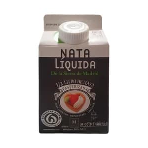 LA COLMENAREÑA Nata pasteurizada (38% materia grasa), para montar o cocinar 500 ml.