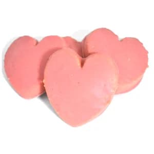 Galleta corazón con cobertura rosa 6 uds. 135 g.