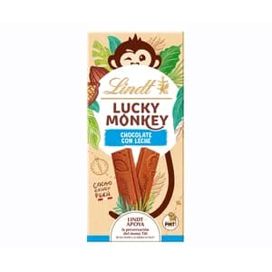 LINDT LUCKY MONKEY Chocolate con leche 100 gr.