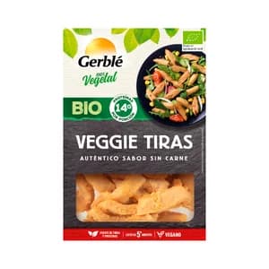 GERBLÉ Bio Tiras vegetales con sabor a carne 130 g.