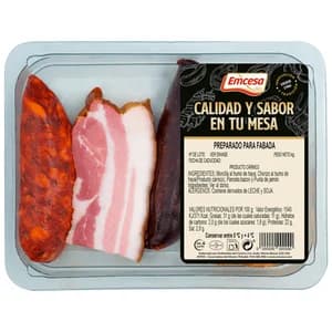 EMCESA Bandeja con preparado para fabada.