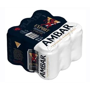 AMBAR EXPORT Cervezas pack de 9 latas de 33 cl.
