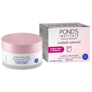 POND"S Cuidado esencial Crema de día con acción nutritiva y antiarrugas para pieles secas 50 ml.