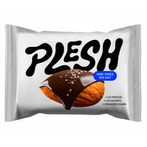 PLESH Almendras con chocolate negro y sal 30 g.