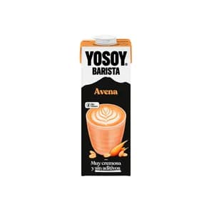 YOSOY Barista Bebida vegetal de avena, sin azúcares añadidos, ideal para combinar con café 1 l.