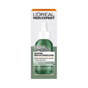 L´ORÉAL PARIS Men expert derma control Sérum eliminador de manchas y marcas post acné 30 ml.