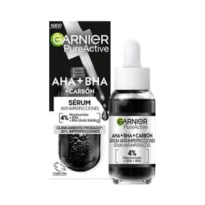 GARNIER Sérum anti-imperfecciones con carbón, para pieles con tendencia acneica GARINER Pure active 30 ml.