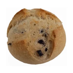 Panecillo con aceite romero y olivas negras 65 g.