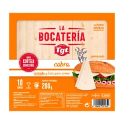 TGT La Bocatería Queso de cabra semicurado cortado 200 g.