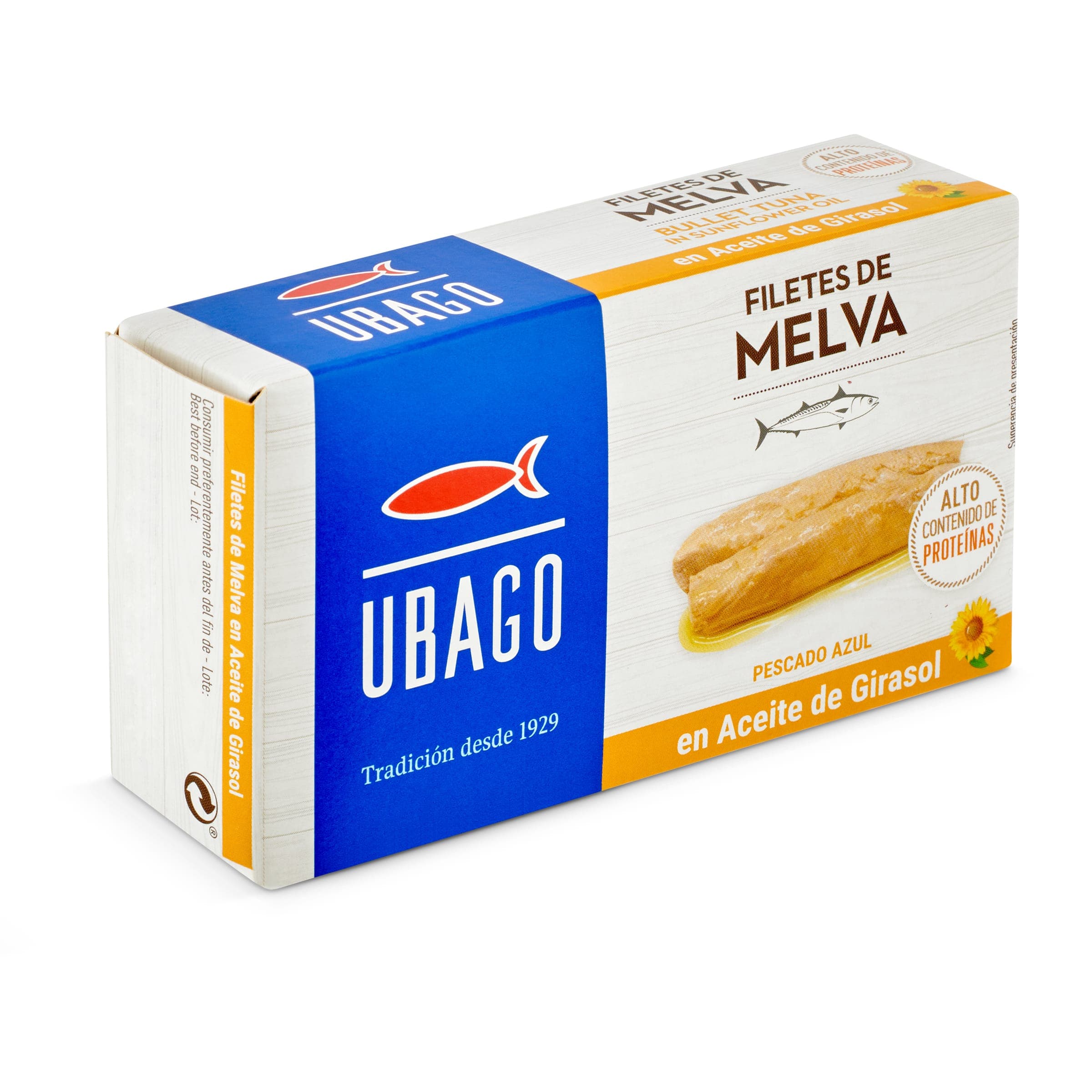 Melva en aceite de girasol Ubago 85 g