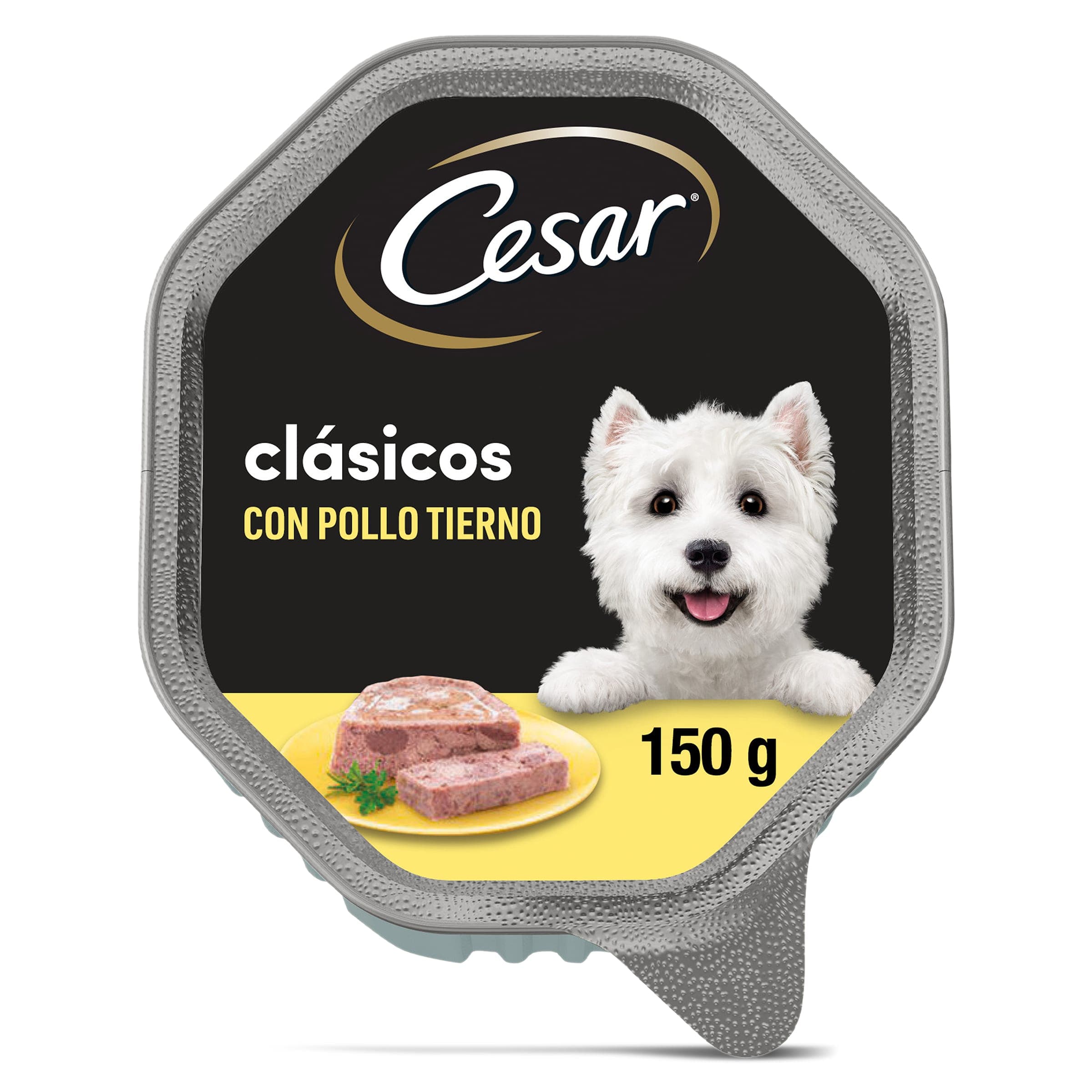 Alimento para perros con pollo Cesar tarrina 150 g