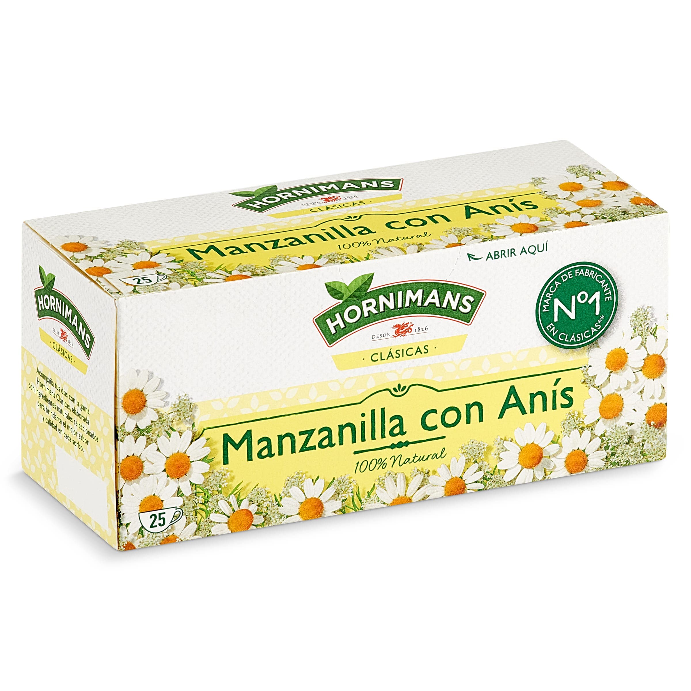 Manzanilla con anís Hornimans 25 unidades
