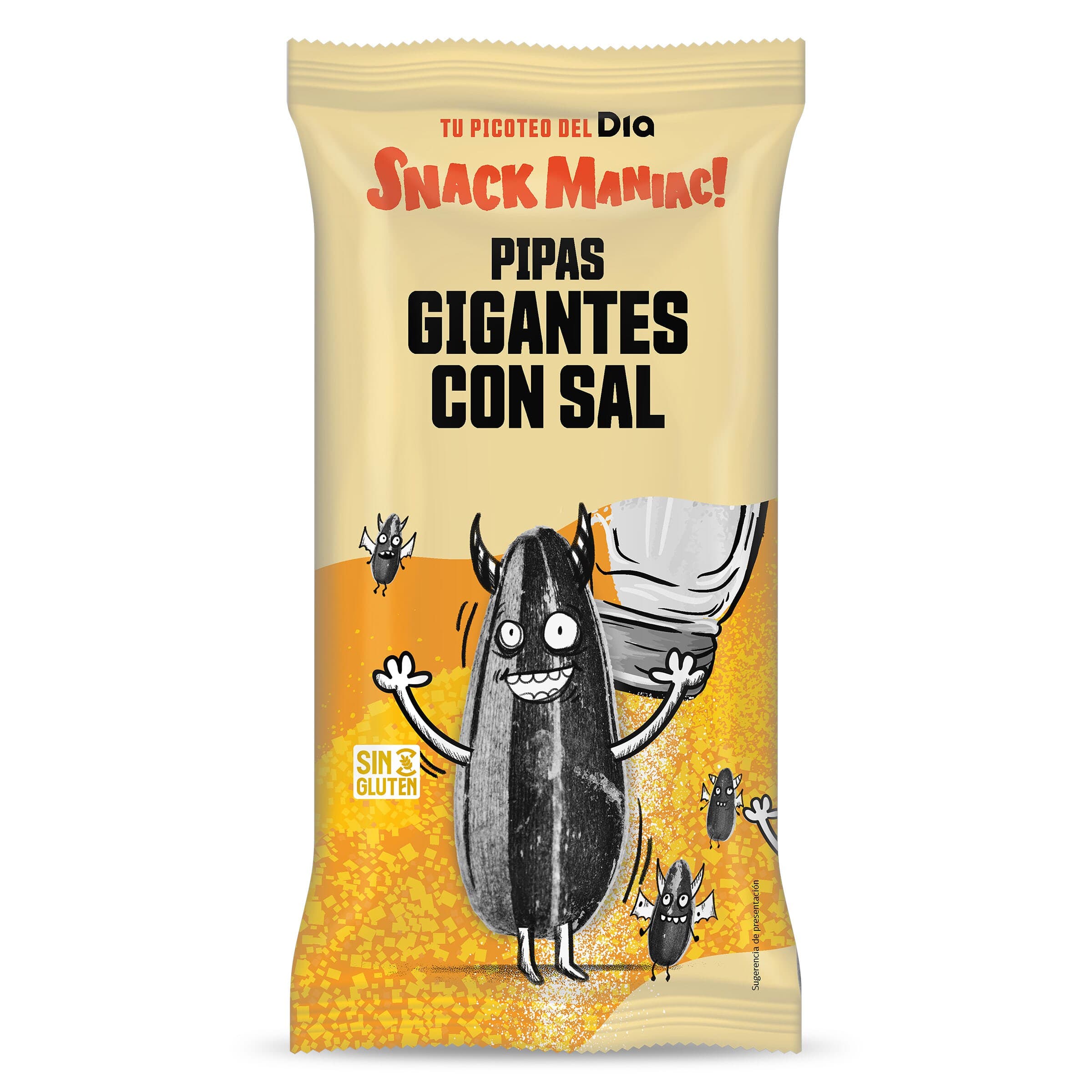 Pipas gigantes con sal Dia Snack Maniac 200 g