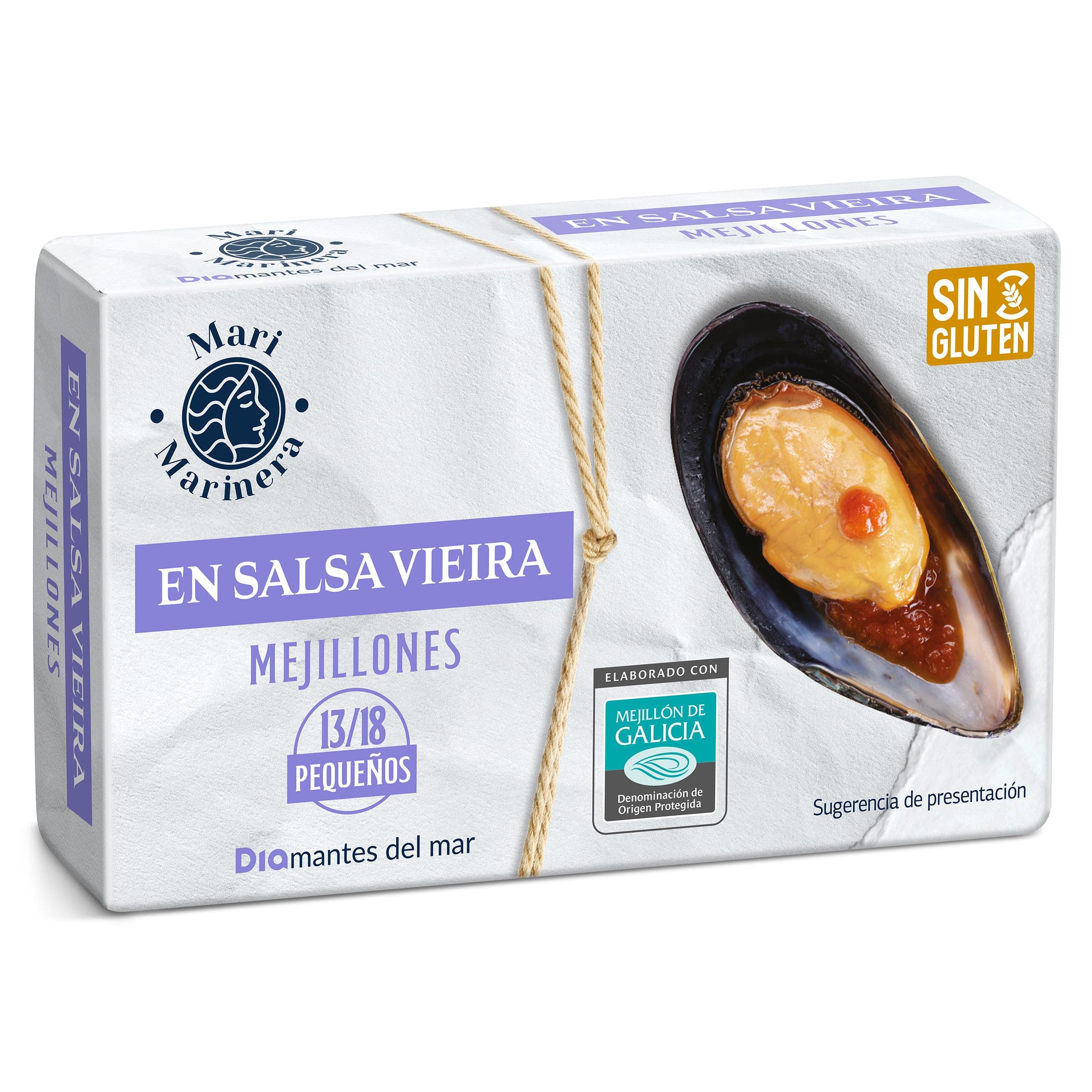 Mejillones en salsa vieira 13/18 piezas Dia Mari Marinera 69 g