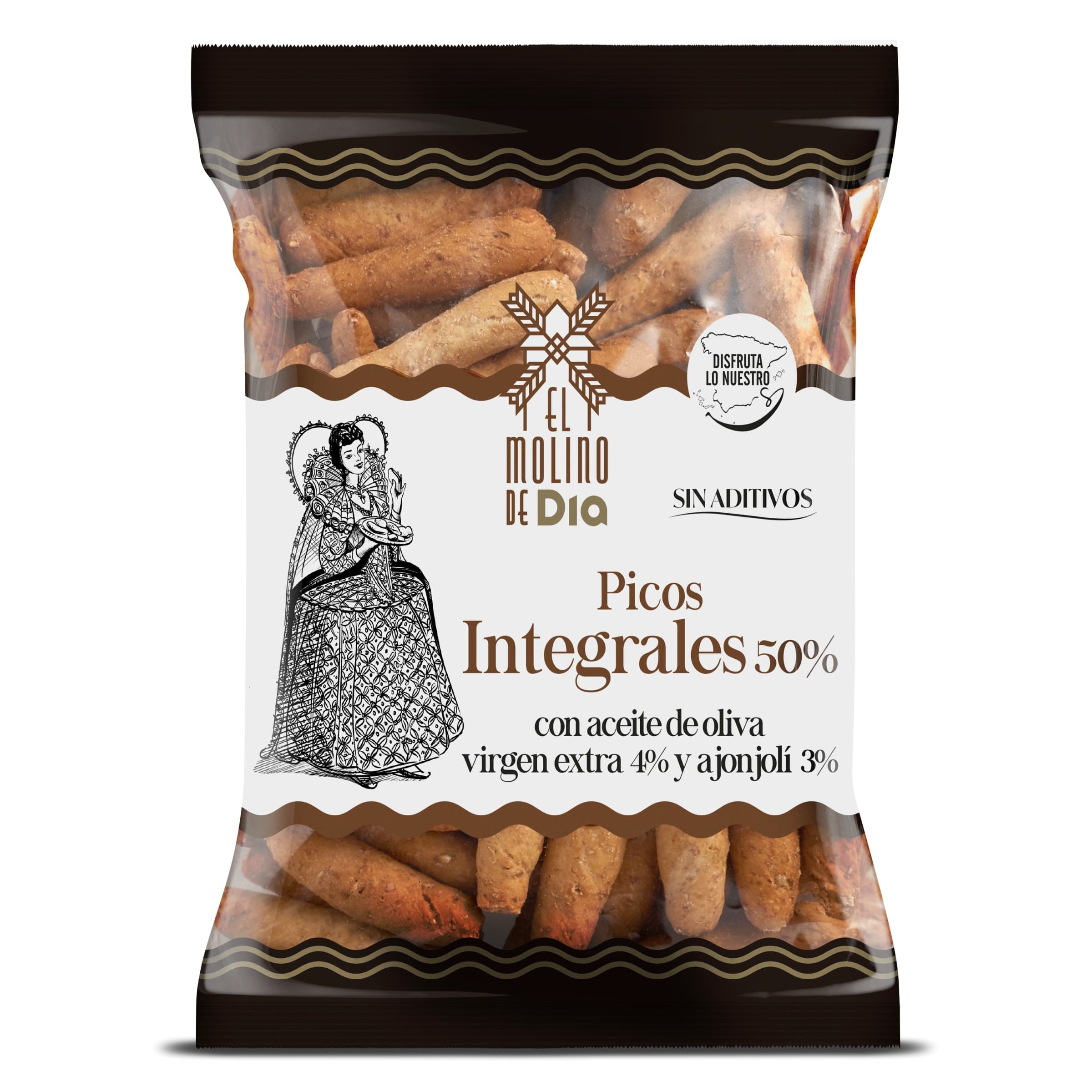 Picos integrales con aceite de oliva El molino de Dia 200 g