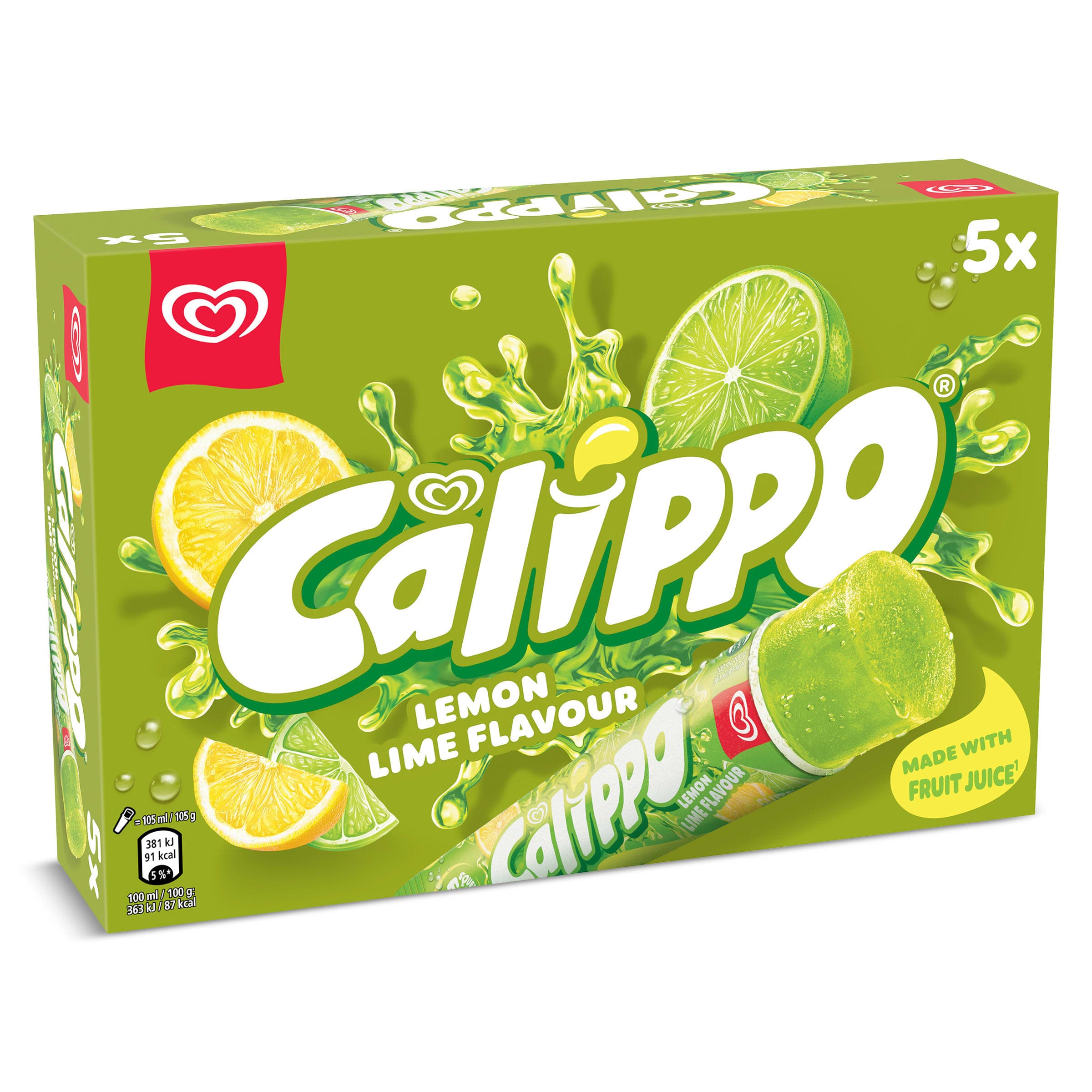 Calippo lima limón 5 x 105 g