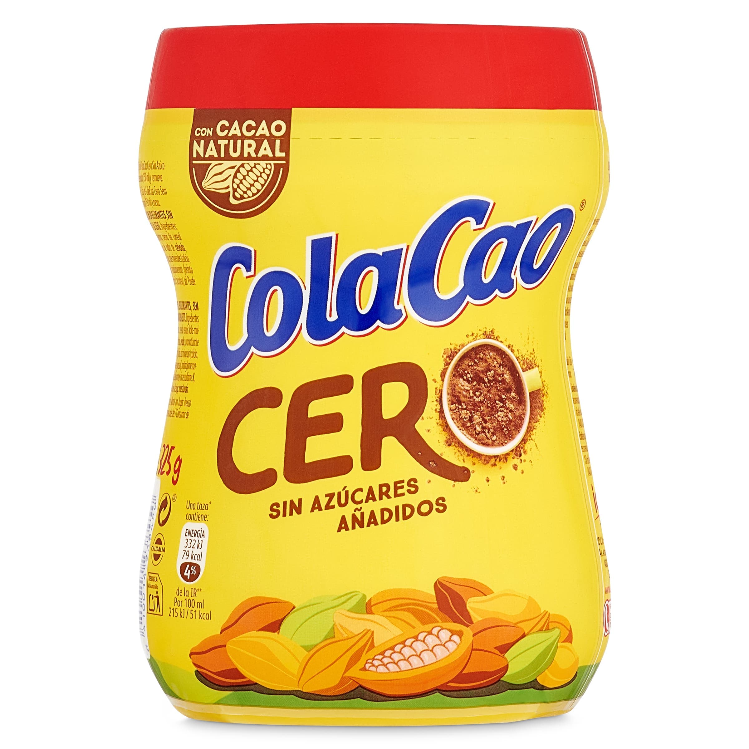 Cacao soluble 0% azúcares añadidos ColaCao 325 g