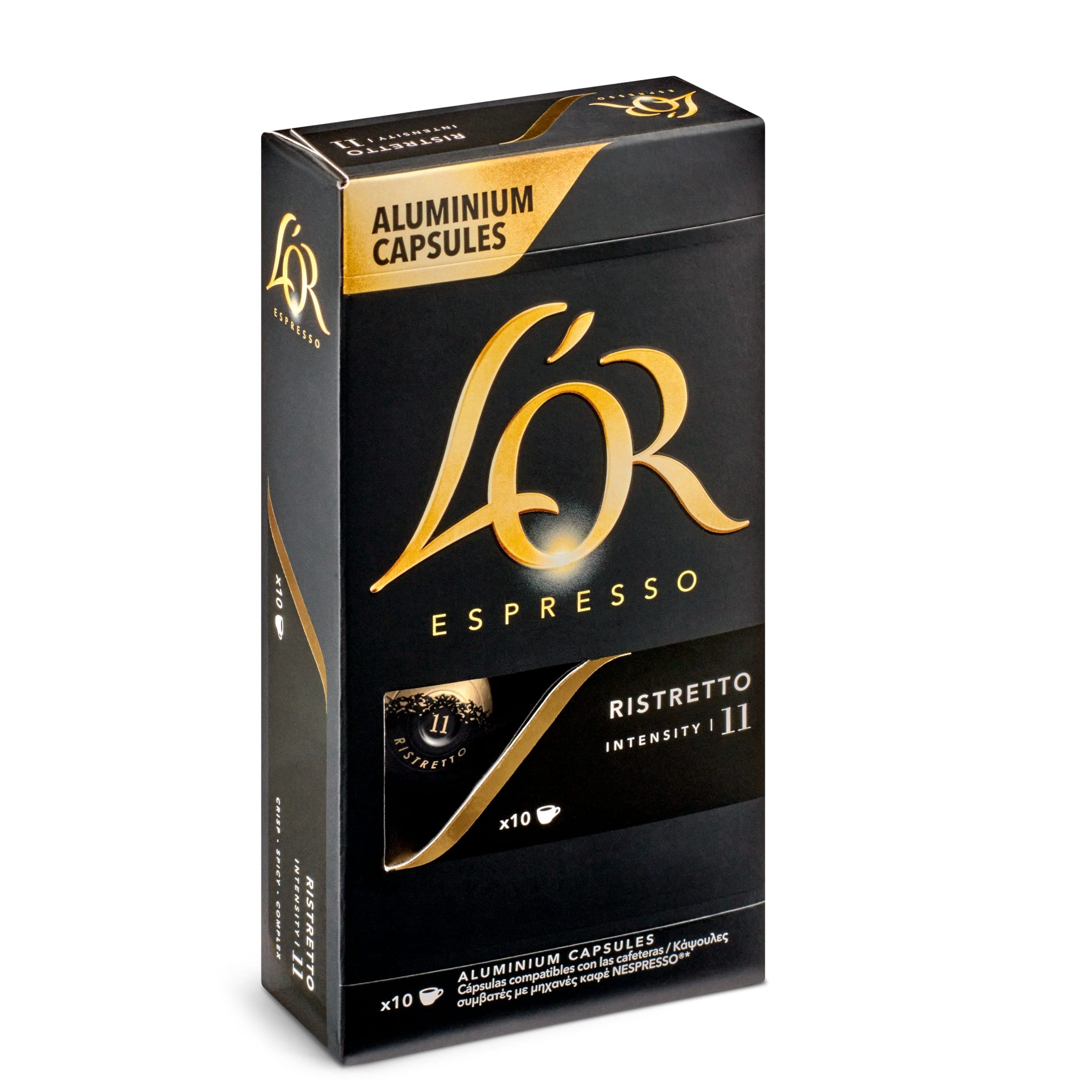 Cápsulas de café ristretto L'Or 10 unidades
