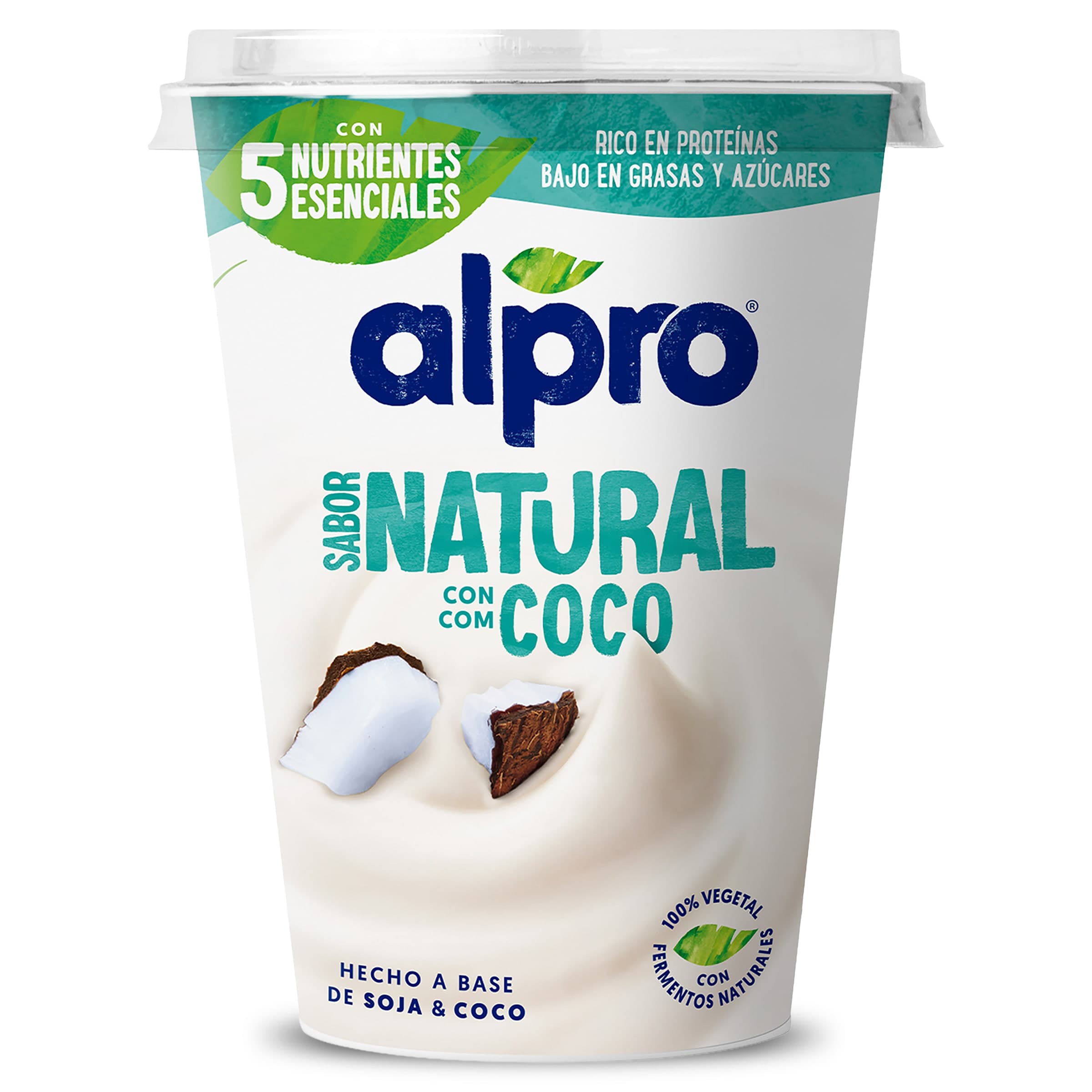 Postre natural de soja con coco Alpro vaso 400 g