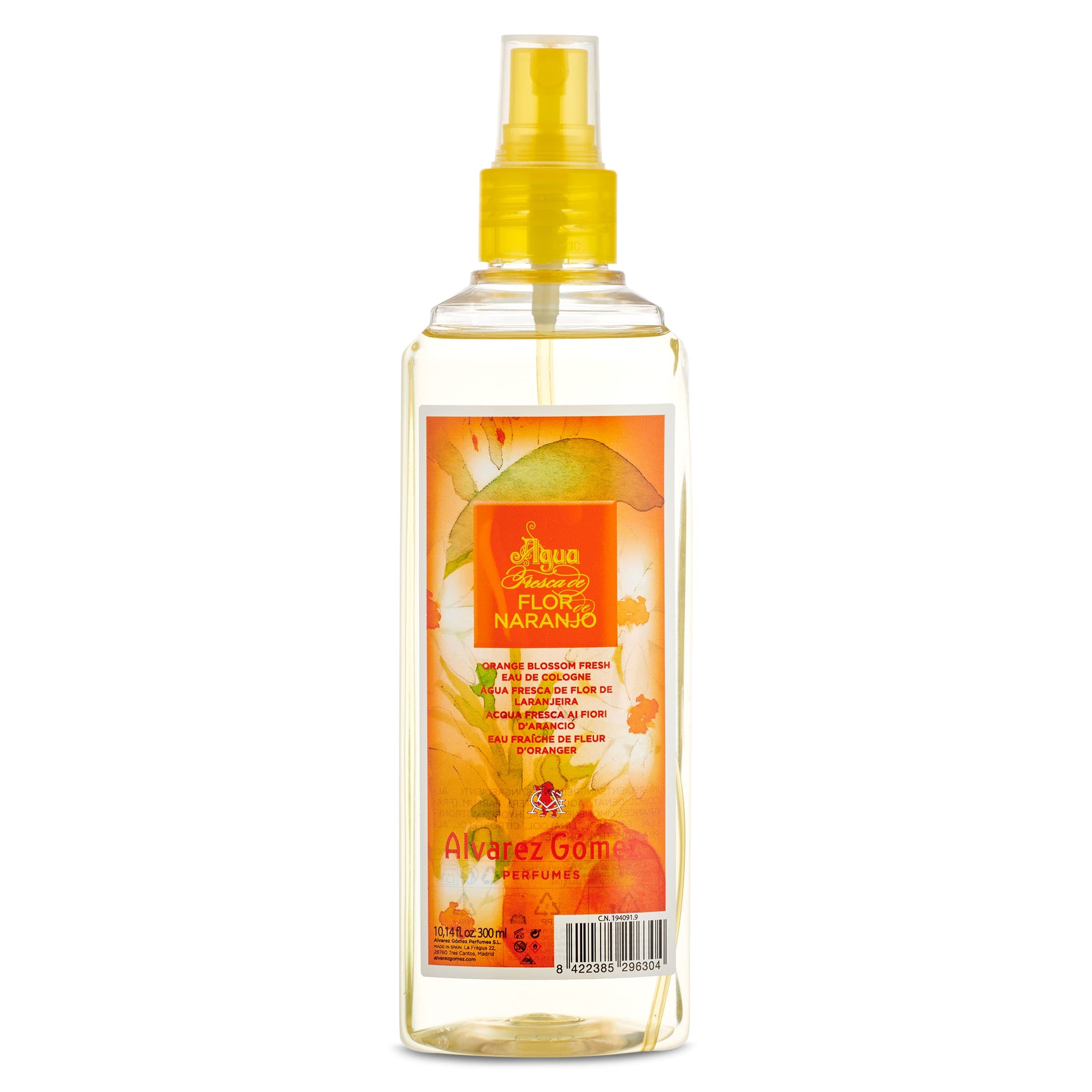 Agua fresca de flor de naranjo Álvarez Gómez spray 300 ml