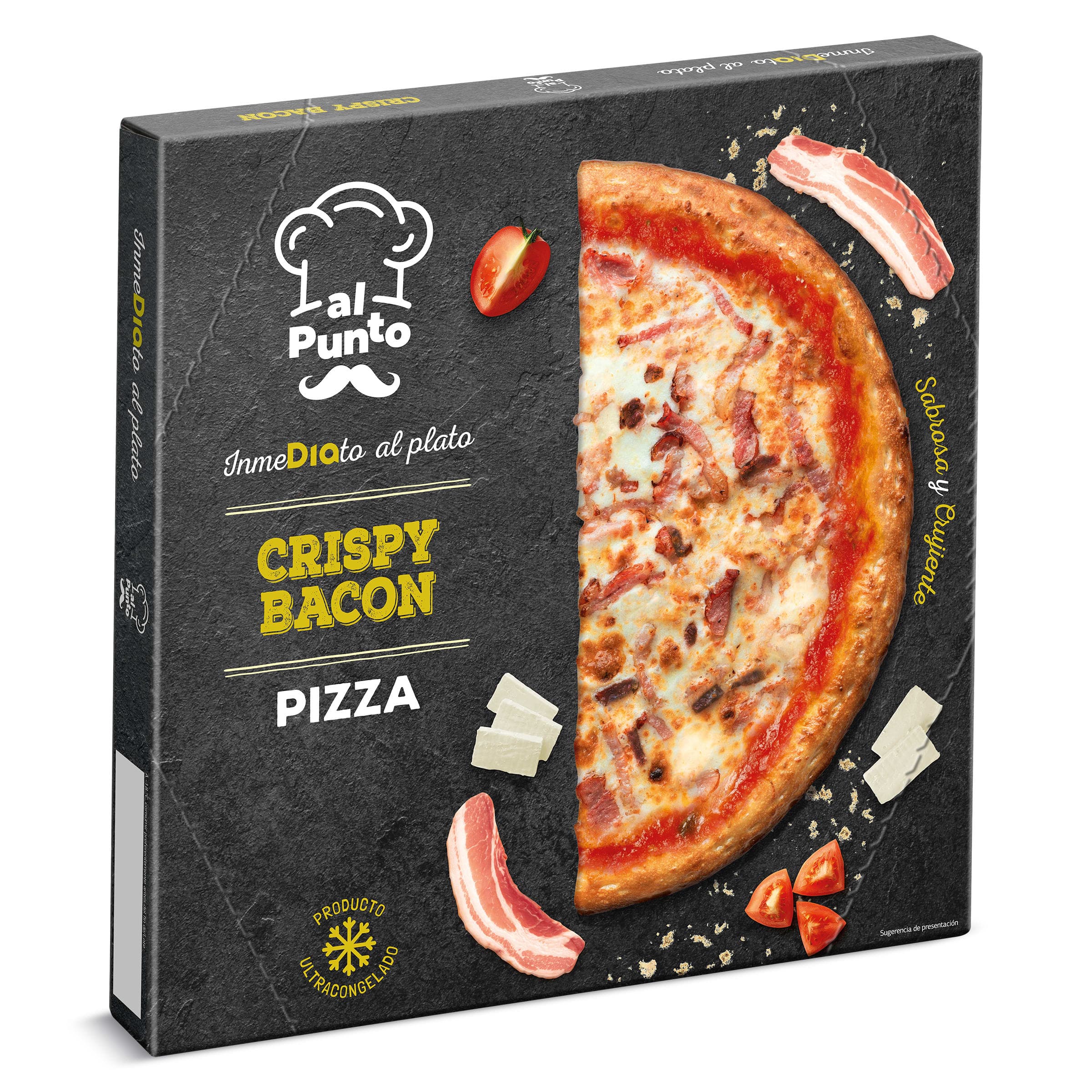 Pizza crispy bacon Dia Al Punto 450 g