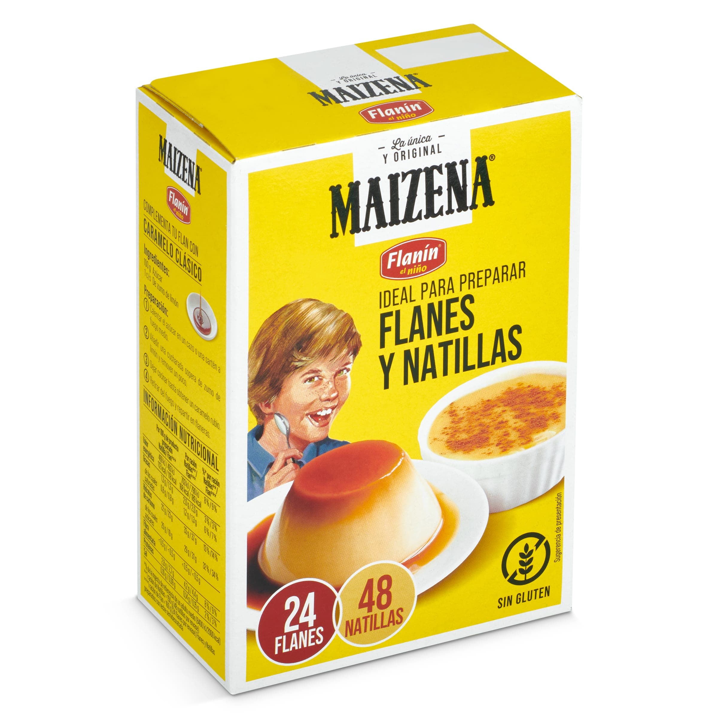 Preparado para flanes y natillas Flanin caja 192 g