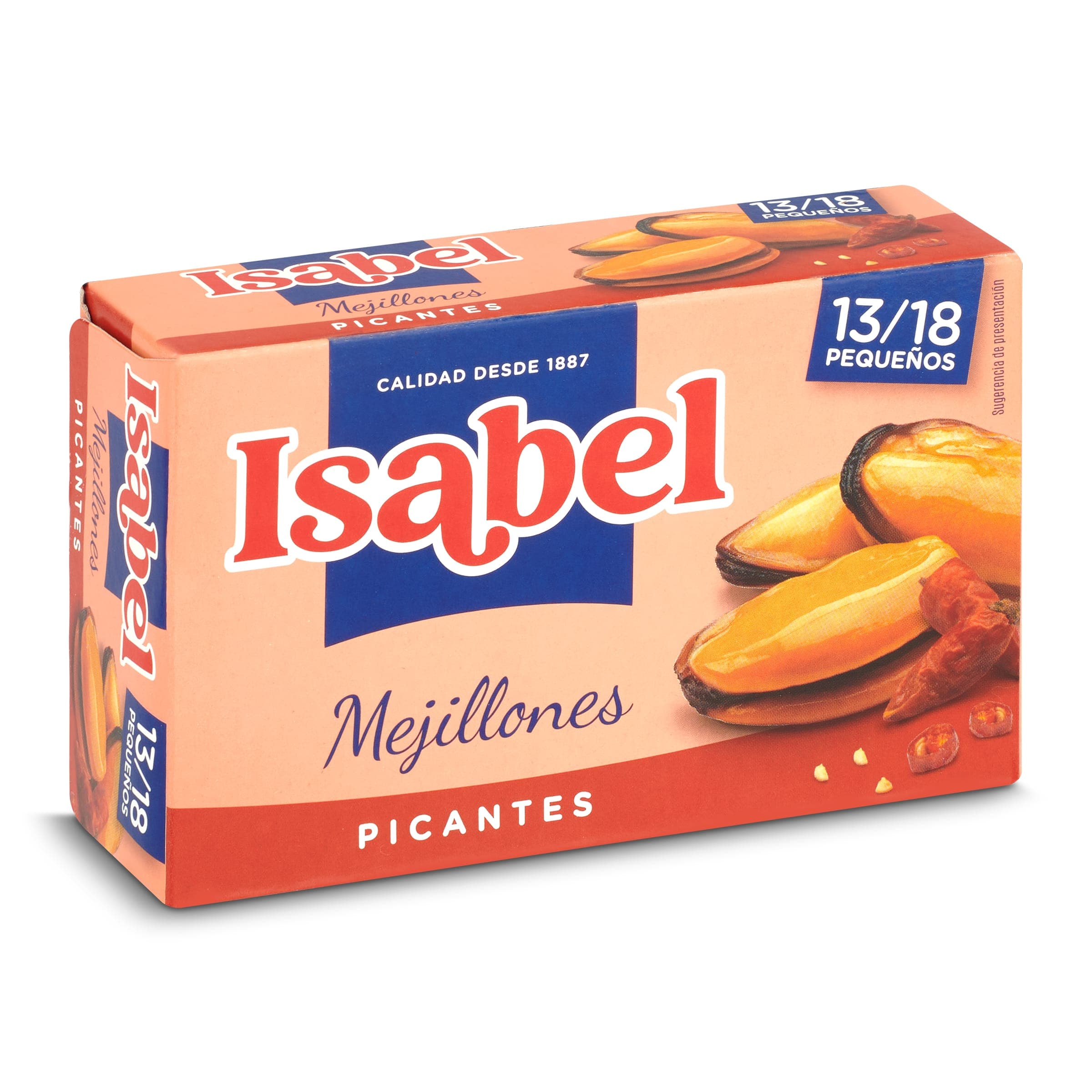 Mejillones picantes 13/18 piezas Isabel 69 g