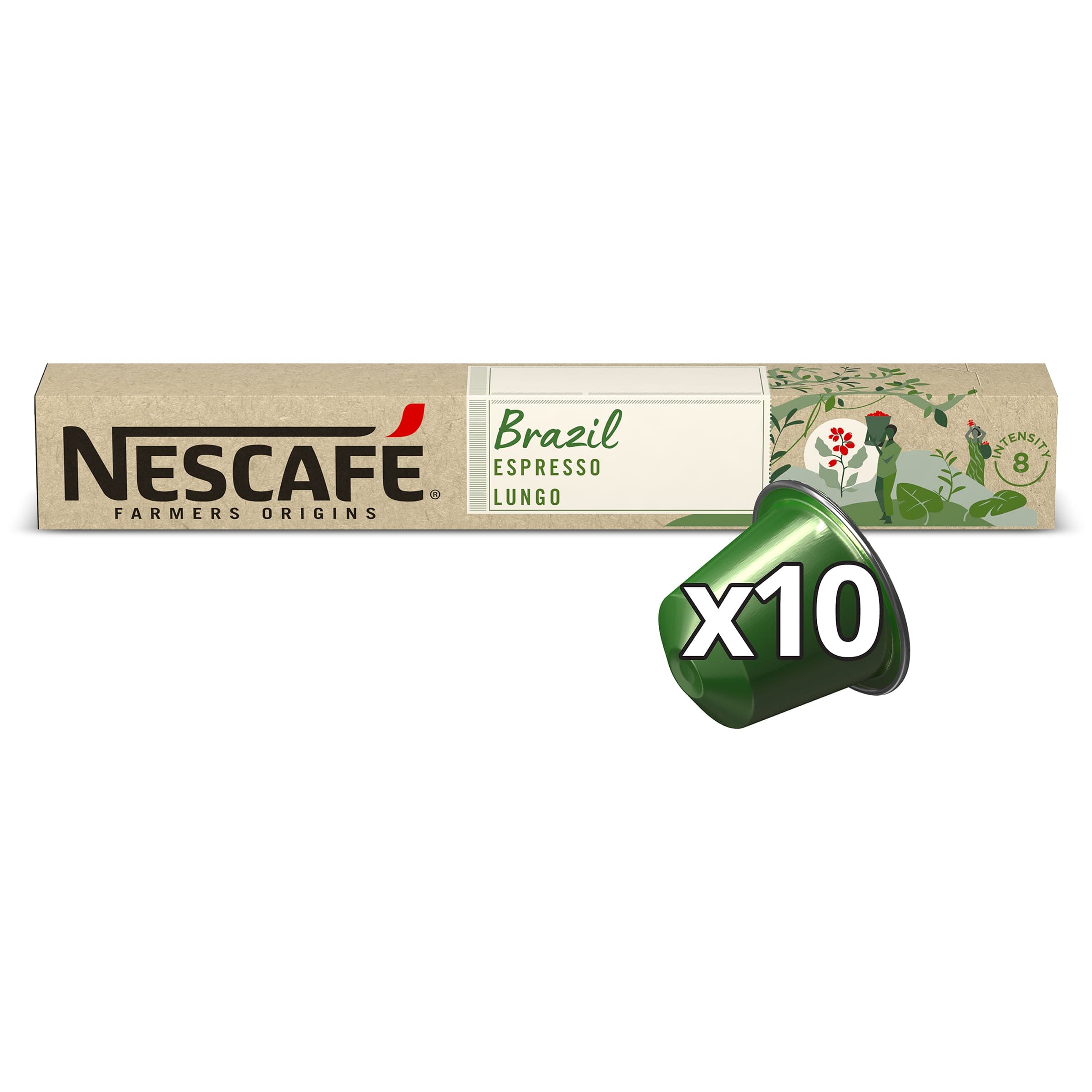 Cápsulas de café Brazil Farmers Origin 10 unidades