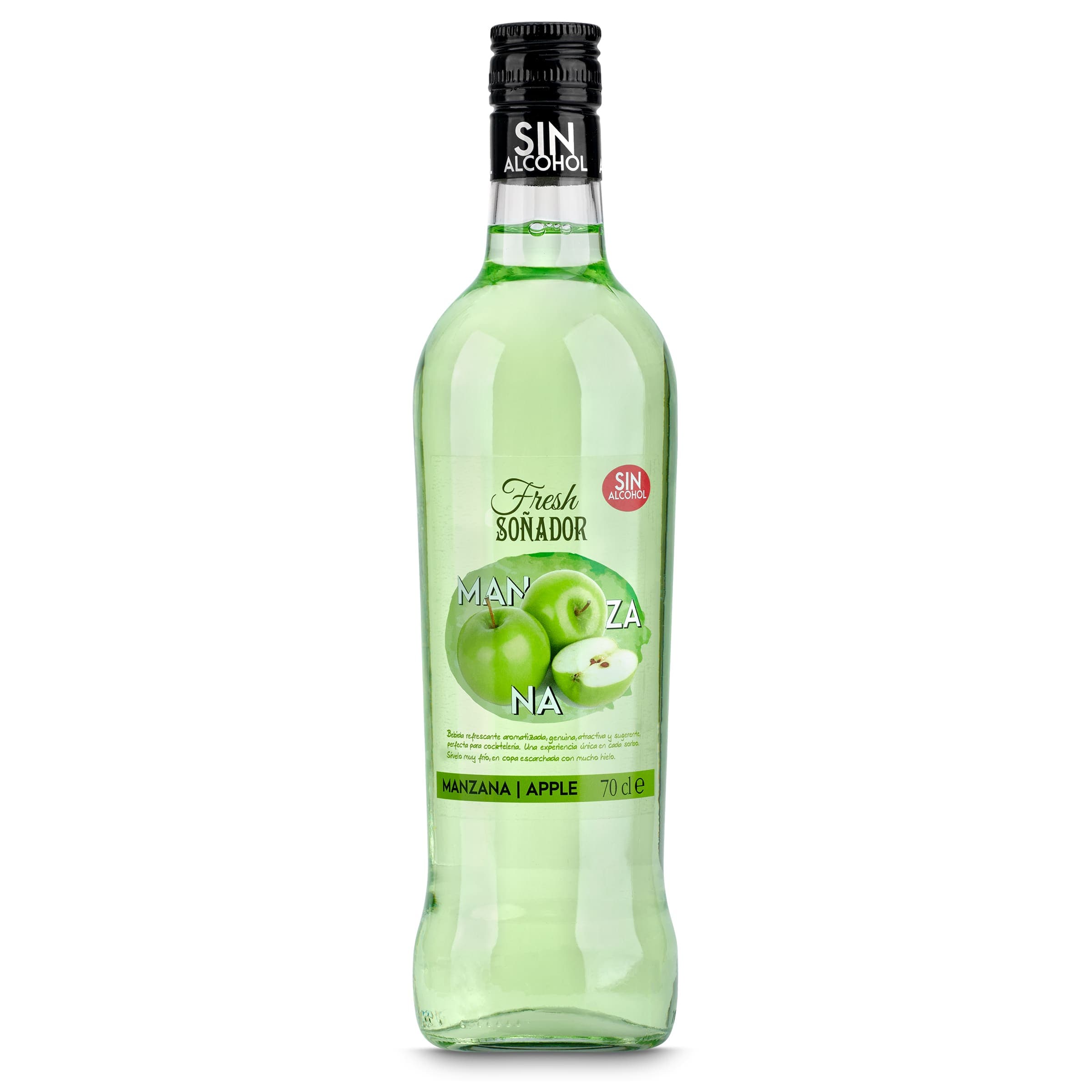 Licor de manzana sin alcohol Soñador 70 cl